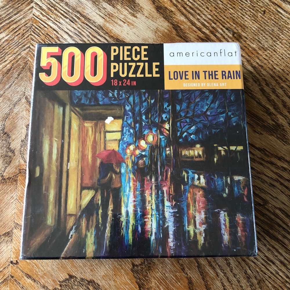 500 Piece Jigsaw Puzzle Love in the Rain NIB